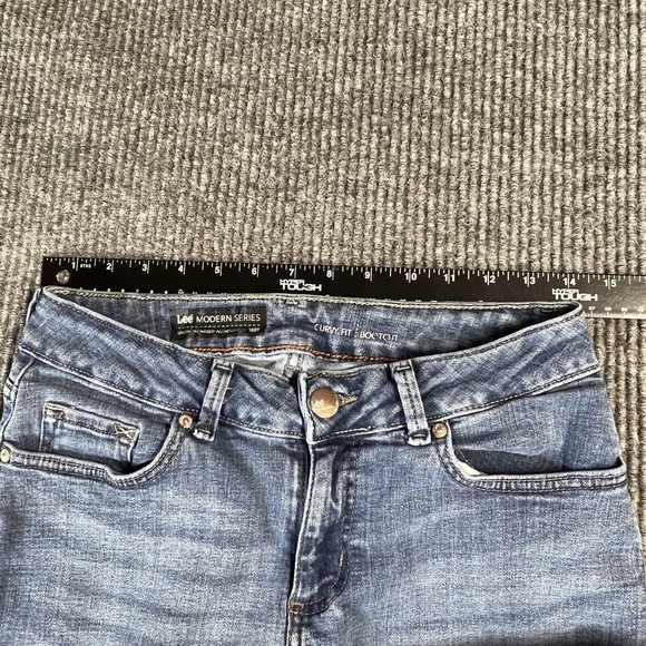 Lee Modern Series Jeans Womens 8 Short (28x29) Curvy Fit Bootcut Denim Pants - Picture 15 of 16